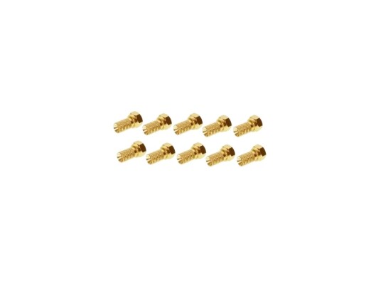 Shvp 85002-10Ag - F-Kontakt 4,0 Gullbelagt Med Stor Mutter 10 (Bs85002-10Ag)