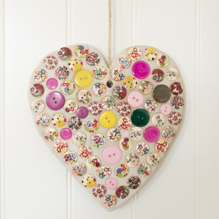 Hjerte av Selvherdende Leire av Rito Krea DIY Hjerte 17x19 cm 2 stk 