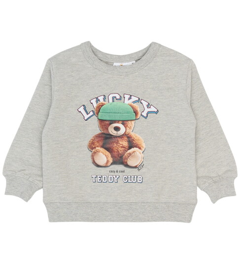 THE NEW Siblings Light Grey Melange Pippin Oversize Collegegenser 98