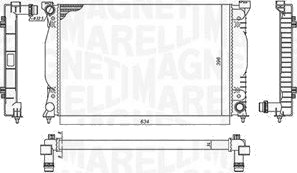 Radiator MAGNETI MARELLI 350213196700 Radiator MAGNETI MARELLI 350213196700