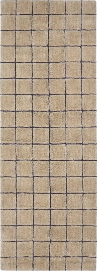 Lorena Canals Woolable Rug Runner Mosaic Amber Beige 80X 230CM Lorena Canals Woolable Rug Runner Mosaic Amber Beige 80X 230CM