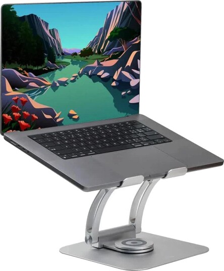 Desire2 Supreme Dual Pivot Laptopstativ Justerbar høyde opptil 30 cm 360° rotasjon 10-17,3" maks 6 kg Sølv Desire2 Supreme Dual Pivot Laptopstativ Justerbar høyde opptil 30 cm 360° rotasjon 10-17,3" maks 6 kg Sølv