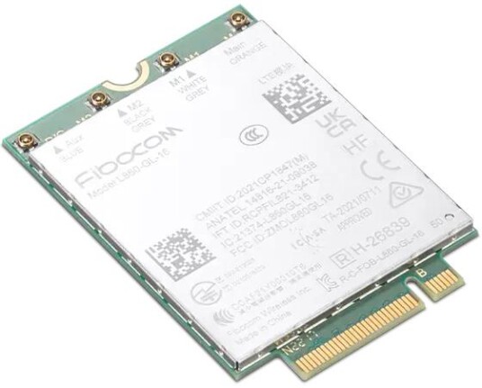 Lenovo Fibocom FM350-GL 5G M.2 Mobilmodem for ThinkPad X1 Carbon Gen 11 Grønn