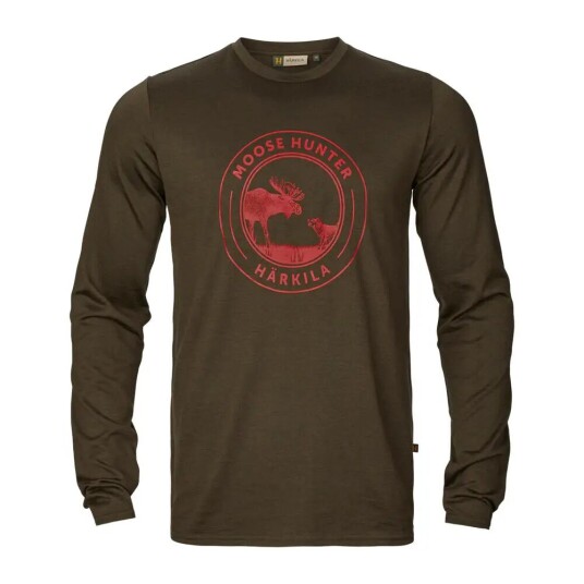 Härkila Game Langermet T-Shirt Herre Grønn Moose XL