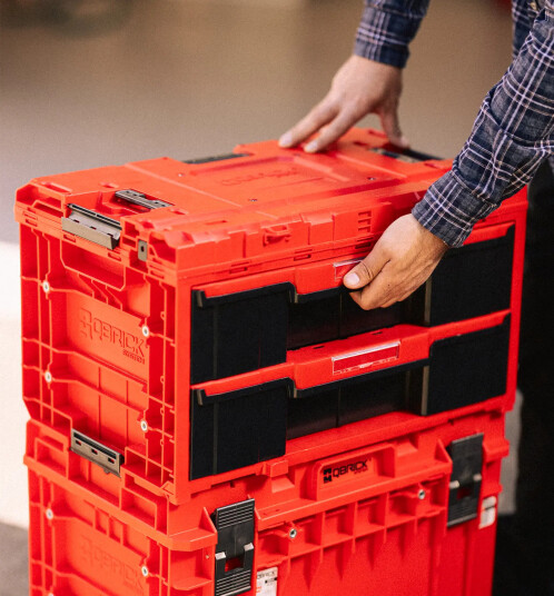 Qbrick One Tool Box With 2 Drawers 2.0 Red Qbrick One Tool Box With 2 Drawers 2.0 Red