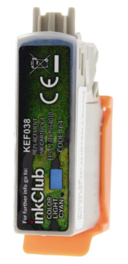 inkClub KEF038 Blekkpatron, erstatter Epson 378XL, lys cyan, 830 sider
