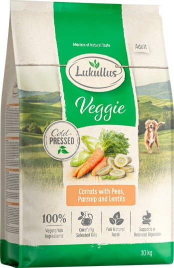 Lukullus Tørrfôr Kaldpresset Veggie Sparepakke Ny Oppskrift 2 X 10 kg