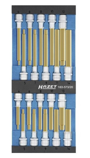 Hazet 163-573/20 Topnøgleindsats-Sæt 1/2 (12,5 Mm) 163-573/20