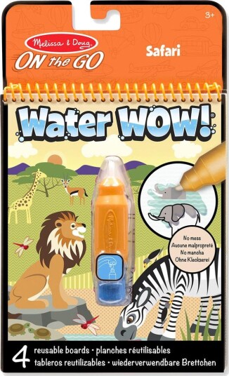 Melissa & Doug Water Wow! Safari Magisk Malebok For Barn 3+ År