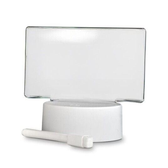 Mikamax LED Meldingsbrett med USB-kabel og Hvit Tusj