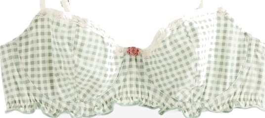 Lindex Senna Unpadded Bra   LIGHT DUSTY GREEN   75 B