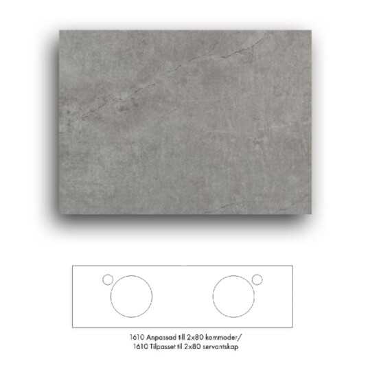 Macro Design Crown+ Dekton Benkeplate 161-201cm Soke / 161cm Macro Design Crown+ Dekton Benkeplate 161-201cm Soke / 161cm