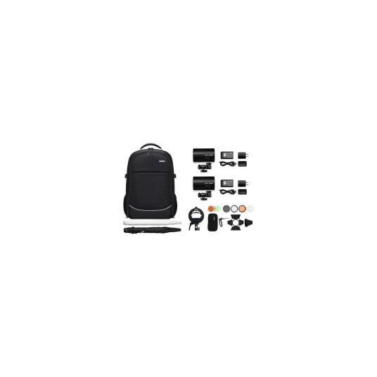 Godox AD100Pro TTL Pocket Flash Dual KIT 2 lamper i ryggsekk inkl lysforming