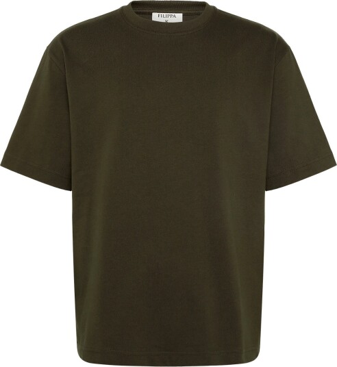 Filippa K Heavy Crewneck Tee Khaki green XXL