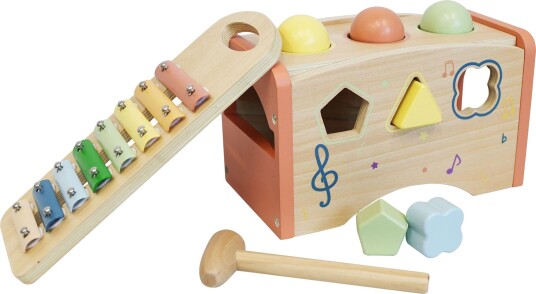 SpielMaus 3-i-1 Musik- og Kulebank Treleke - Fra 2 år