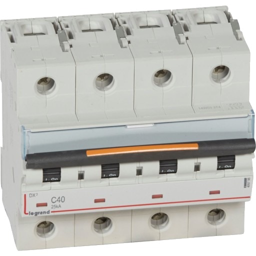 Legrand DX3 MCB automatsikring C40 4P 6M 25kA