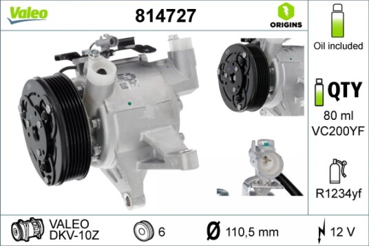 AC kompressor VALEO 814727 AC kompressor VALEO 814727