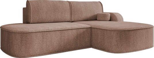 Cinrel Sovesofa med sjeselong 3 seter Rosa