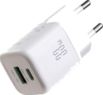 Joyroom JR-TG7 Nettlader  33W Usb-A + Usb-C Hvit