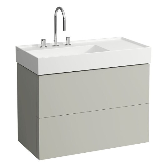 Laufen Kartell Servantskap med 2 skuffer 880x600 mm Pebble Grå