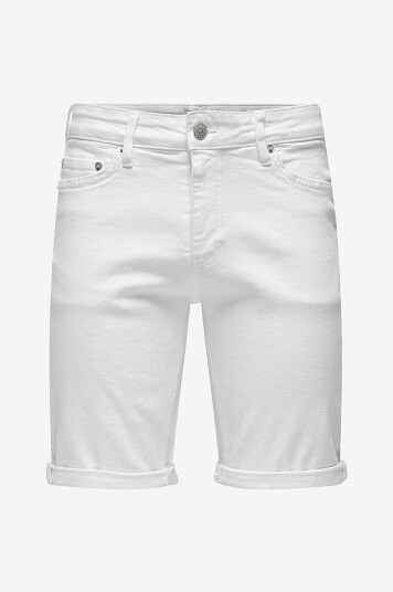 Only & Sons Jeans shorts onsPly White 9297 Azg Dnm Shorts Hvit