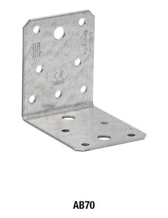 Simpson Strong-Tie Vinkelbeslag 70 uten ribbe 70x70x2,0x55