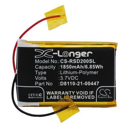 Roberts Sports Dab 2 batteri (1850 mAh 3.7 V) Roberts Sports Dab 2 batteri (1850 mAh 3.7 V)