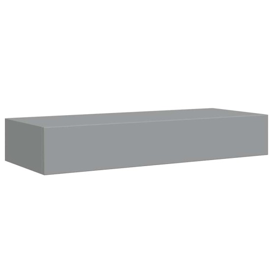 vidaXL Veggmontert skuffehylle gr? 60x23,5x10 cm MDF vidaXL Veggmontert skuffehylle gr? 60x23,5x10 cm MDF