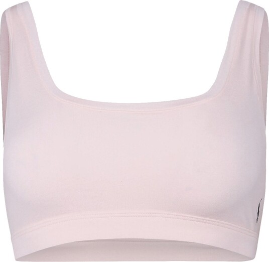 Polo Ralph Lauren Intimates Stretch Cotton Bralette   Pink   XS