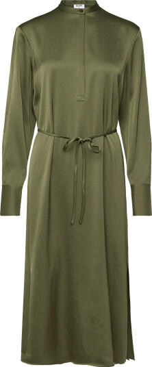 Filippa K Half Placket Dress Green 40 Filippa K Half Placket Dress Green 40
