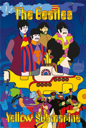 The Beatles Yellow Submarine Plakat