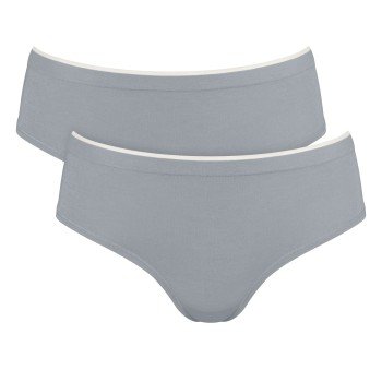 Sloggi Truser 2P GO Sense Hipster Briefs Grå modal X Small Dame