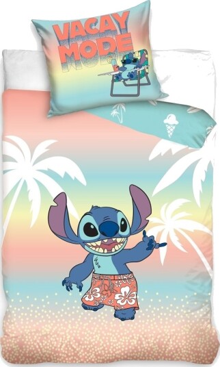 Disney Stitch Sengetøy 150 X 210 Cm 100 % Bomull