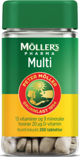 Möller’s Pharma Multi tabletter 200stk