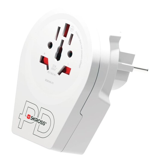 Skross Reiseadapter Universal til Europa USB-C 20PD