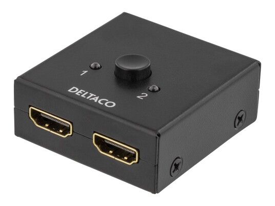 Deltaco HDMI-7017 Videokontakt med 2 HDMI-porter for stasjonær bruk