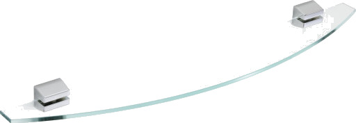 Iris glasshylle 75 cm forkrommet