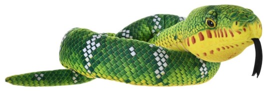Wild Republic Snakesss Kosedyr Slange 137cm ??? Emerald Tree Boa
