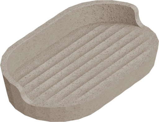 kosmisk frittstående såpeskål beige 14.9x8.8x2.9 cm