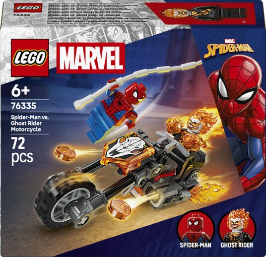 Lego Spider Man Mot Ghost Rider På Motorsykkel 76335 Red One Size Lego Spider Man Mot Ghost Rider På Motorsykkel 76335 Red One Size