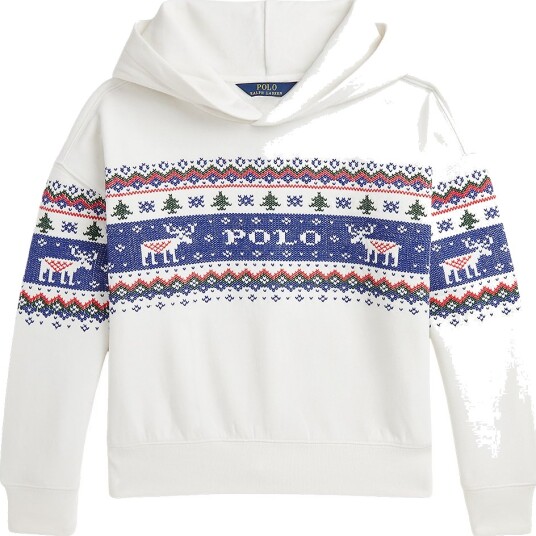 Polo Ralph Lauren Hettegenser Hvit m. Broderi Polo Ralph Lauren 7 år 122 Hettegenser