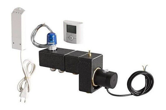 Uponor Fluvia T Pumpegruppe Push-12 WL-X Med trådløs termostat