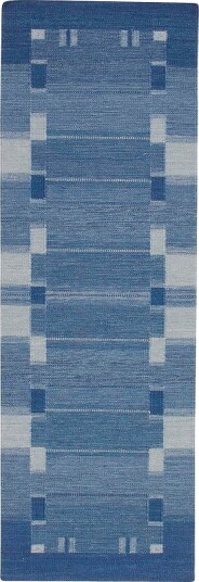 Bargi   Ullteppe Röllakan 80x300 cm   Blå