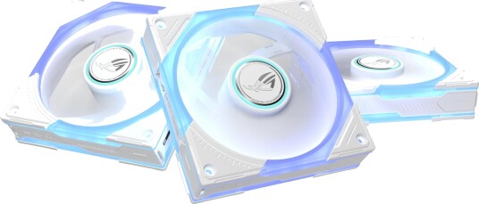 ASUS ROG Eurux GR120 ARGB Kabinettvifter 3-Pack Hvit