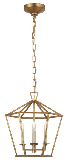 Darlana taklampa sexkantig Gilded Iron