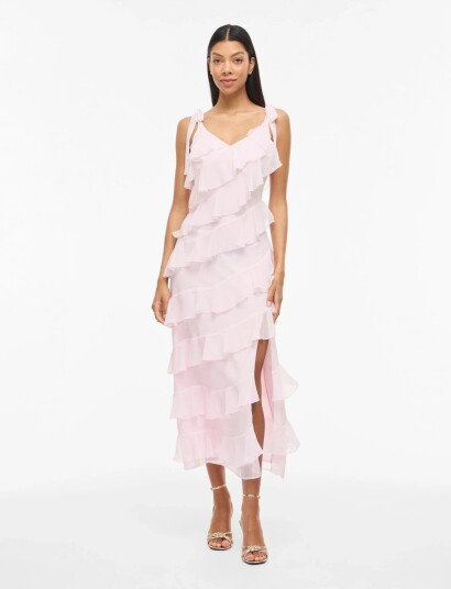 Vila Viluna Wide Strap Ankle Dress/Dc/Ka Pink 38 Vila Viluna Wide Strap Ankle Dress/Dc/Ka Pink 38