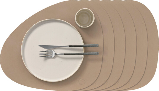 Curve Nupo spisebrikke 37x44 cm 6 for 5 stk Clay Brown Curve Nupo spisebrikke 37x44 cm 6 for 5 stk Clay Brown