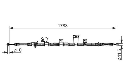 Bremsewire BOSCH 1 987 482 571