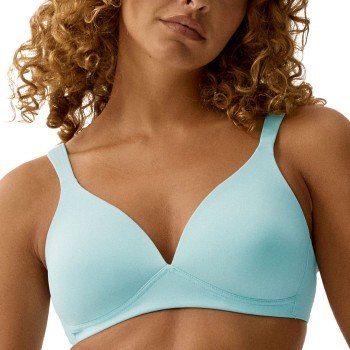 NATURANA BH The Wednesday Soft Padded Non Wired Bra Blå polyamid C 80 Dame
