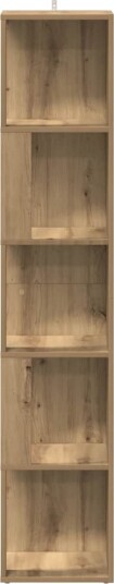 Hjørneskap artisan eik 33x33x165 cm konstruert tre